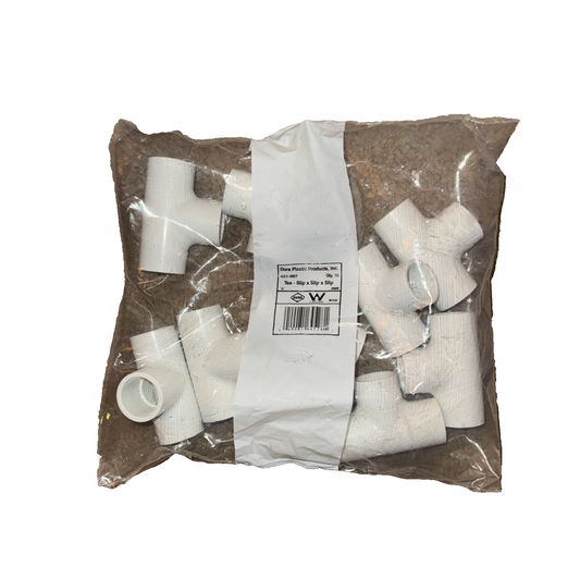 Dura Plastic PVC Tees 3/4" x 3/4" x 3/4" Slip NEW ( 10 - Pack)