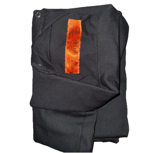 Men's Short Sleeve Industrial Work Shirt XL, Red Kap – a black jacket with orange tape on the back