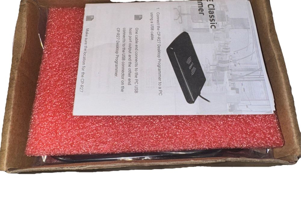 CP-R27 RossLare Desfire Ev1 Desktop Card Programmer, DaveyDooDeals – a box of red glitter