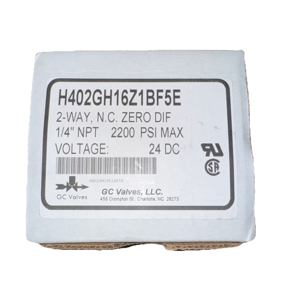 GC valves 2-Way N.C Zero Dif 1/4" NPT 2200 PSI Max – a box of 2, 4, 4, 4, 4, 4, 4, 4,