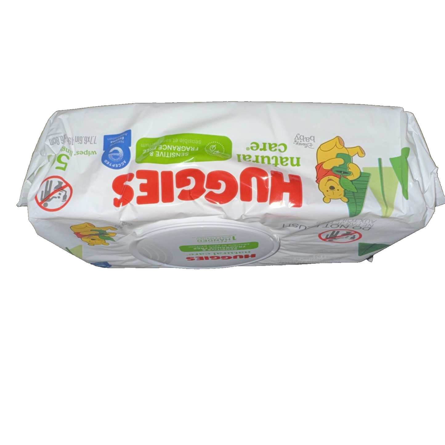 Natural Care Sensitive Baby Wipes, Unscented, Flip Top Pack