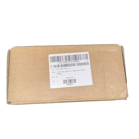 Zebra Spare Smart Battery BTRY-MPP-34MA1-01 – a cardboard box with a barcode on it