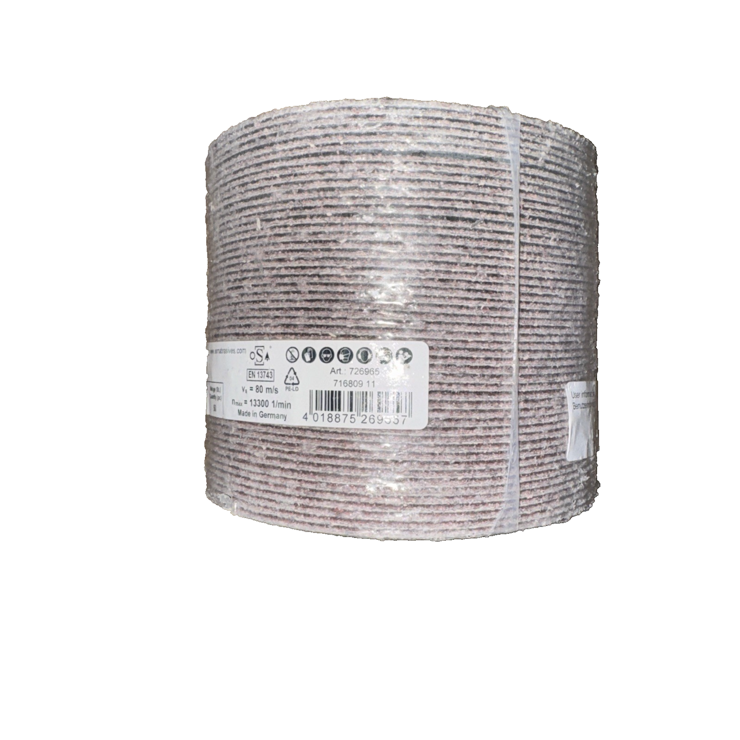 S0 E KF708 115x22MM 36 Grit Sanding Disc 50 pack