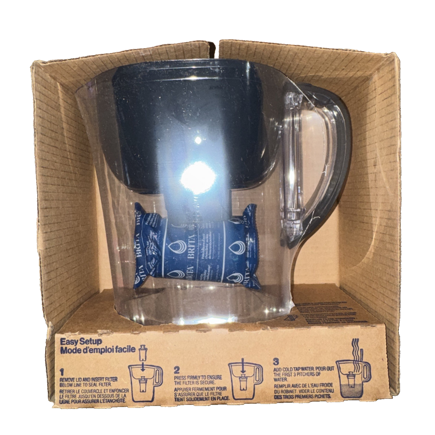 Brita Everyday w/Smart Light Indicator Plus Translucent Jet Black 1ct