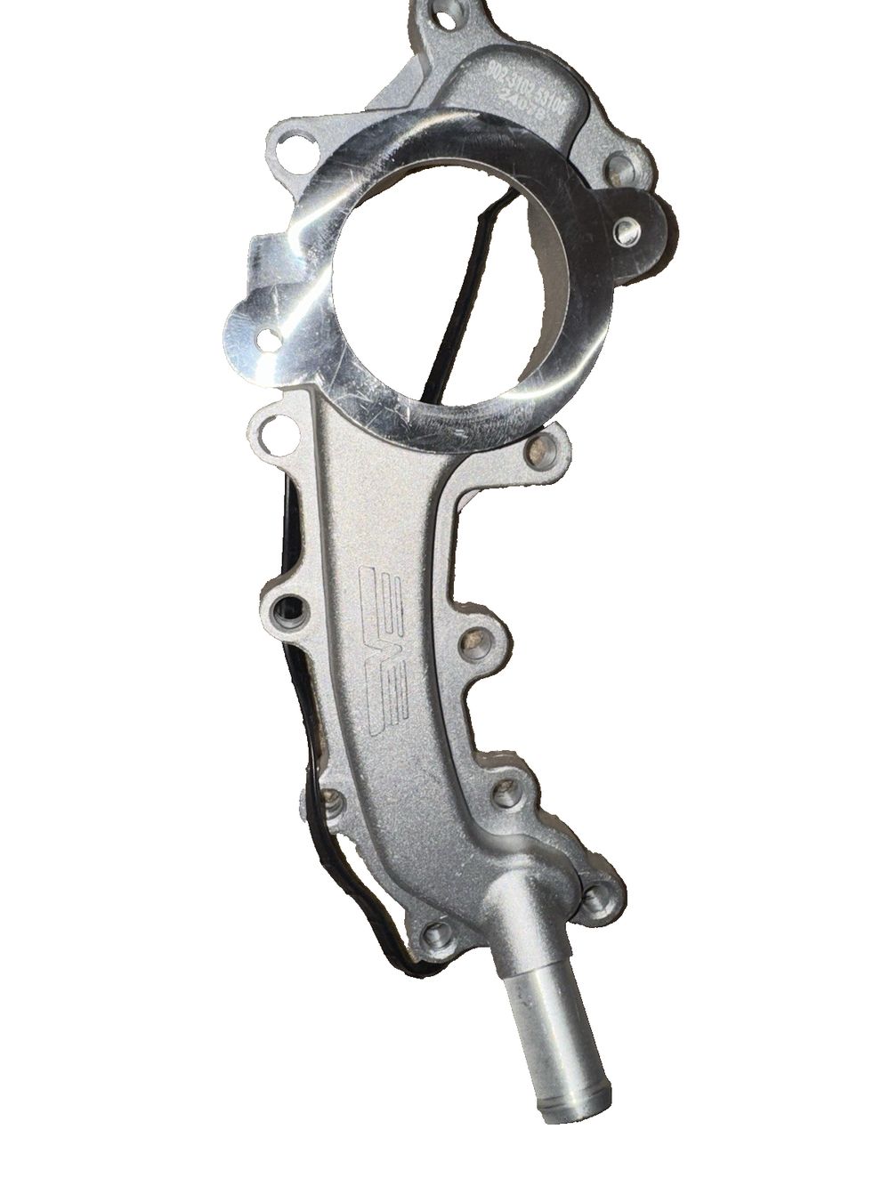 Dorman Engine Coolant Crossover Pipe 902-3102HP – a close up of a metal clample
