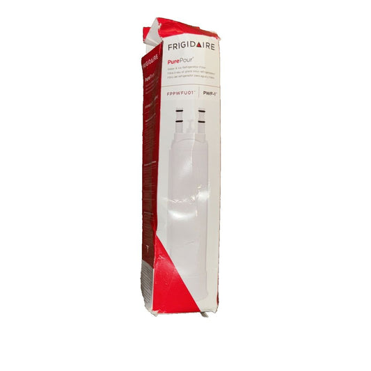 Frigidaire FPPWFU01 PurePour PWF-1 Water – a white box with a red and white label
