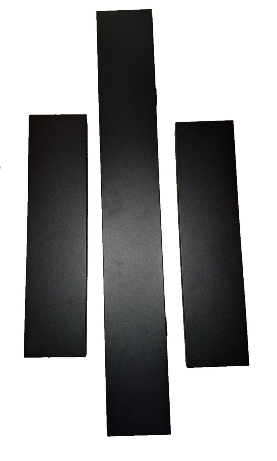 Dreamflame® Electric Fireplace Trim Kit - For 33inch Fireplace – 3 piece black plastic sheet