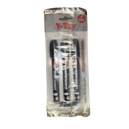 Y Tex Tag Ink Marker Black 3 Pack, YTEX – the y - y pen is packaged in a plastic bag
