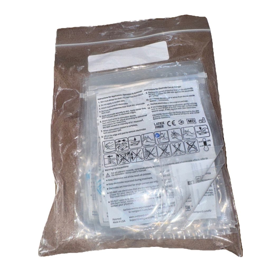 Axelgaard ValuTrode X Premium Electrodes VTX5050 for 10 Packs Of 4, Aaxelgaard – a bag of brown plastic material