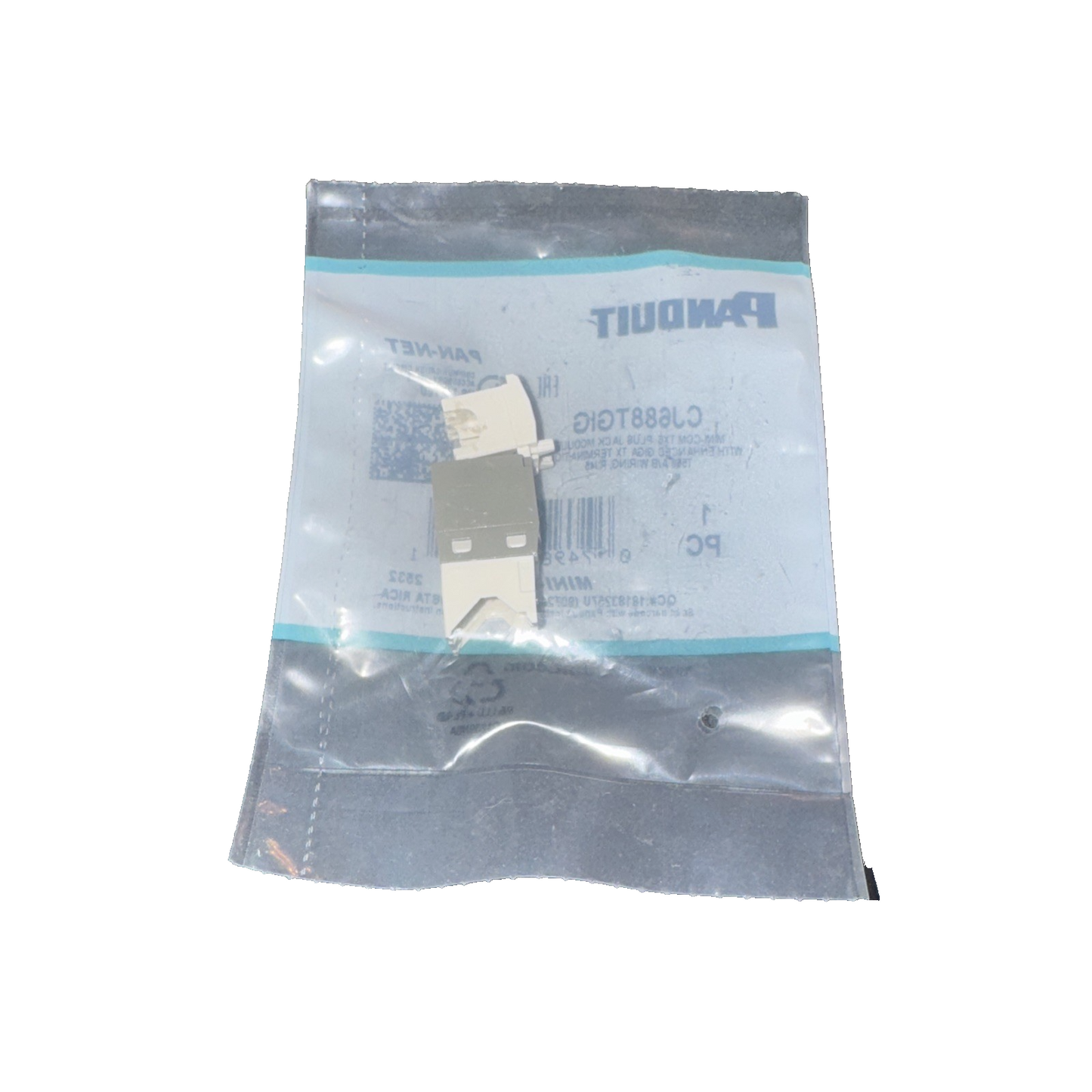 Panduit CJ688TGIG Category-6 8-Wire TG-Style Jack Module, International Grey