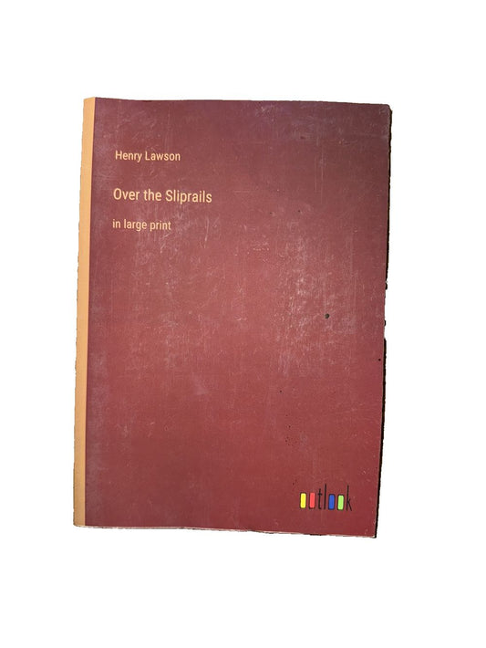 Over the Sliprails: in large print, DaveyDooDeals – a book with a red cover and a yellow border