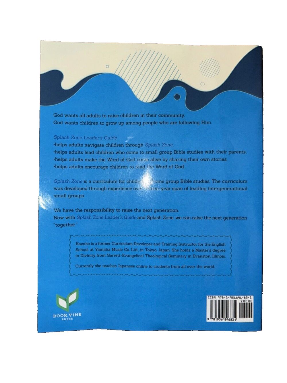 Splash Zone: Leader's Guidebook, DaveyDooDeals – the back cover of the book, showing the title