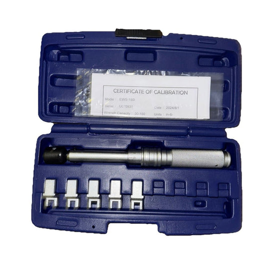 Tusk Torque Wrench EWS-150i – a blue tool kit with a plastic case
