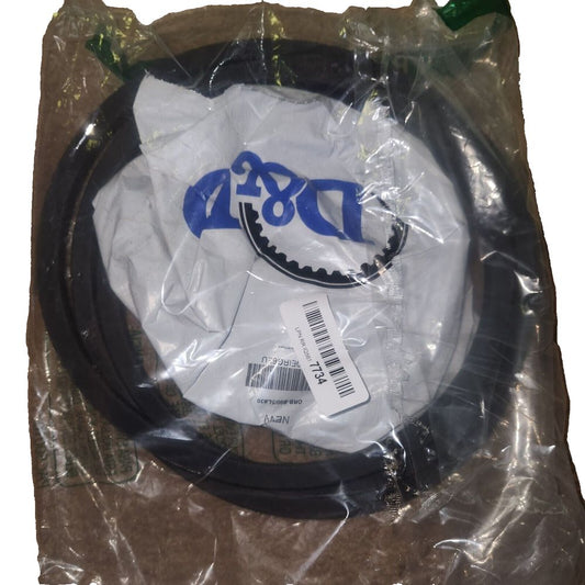 D&D PowerDrive B90-5L930 V Belt, 5-8" x 93" OC, B-5L, Rubber – a white and blue object in a plastic bag