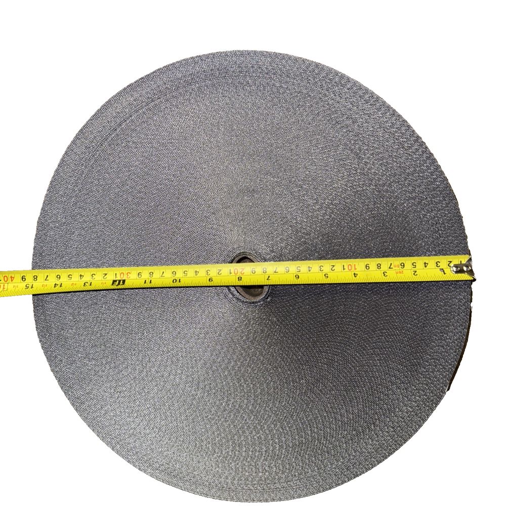 Opperman webbing 100m X2" Gray Webbing/Strap – a tape is shown on a white background
