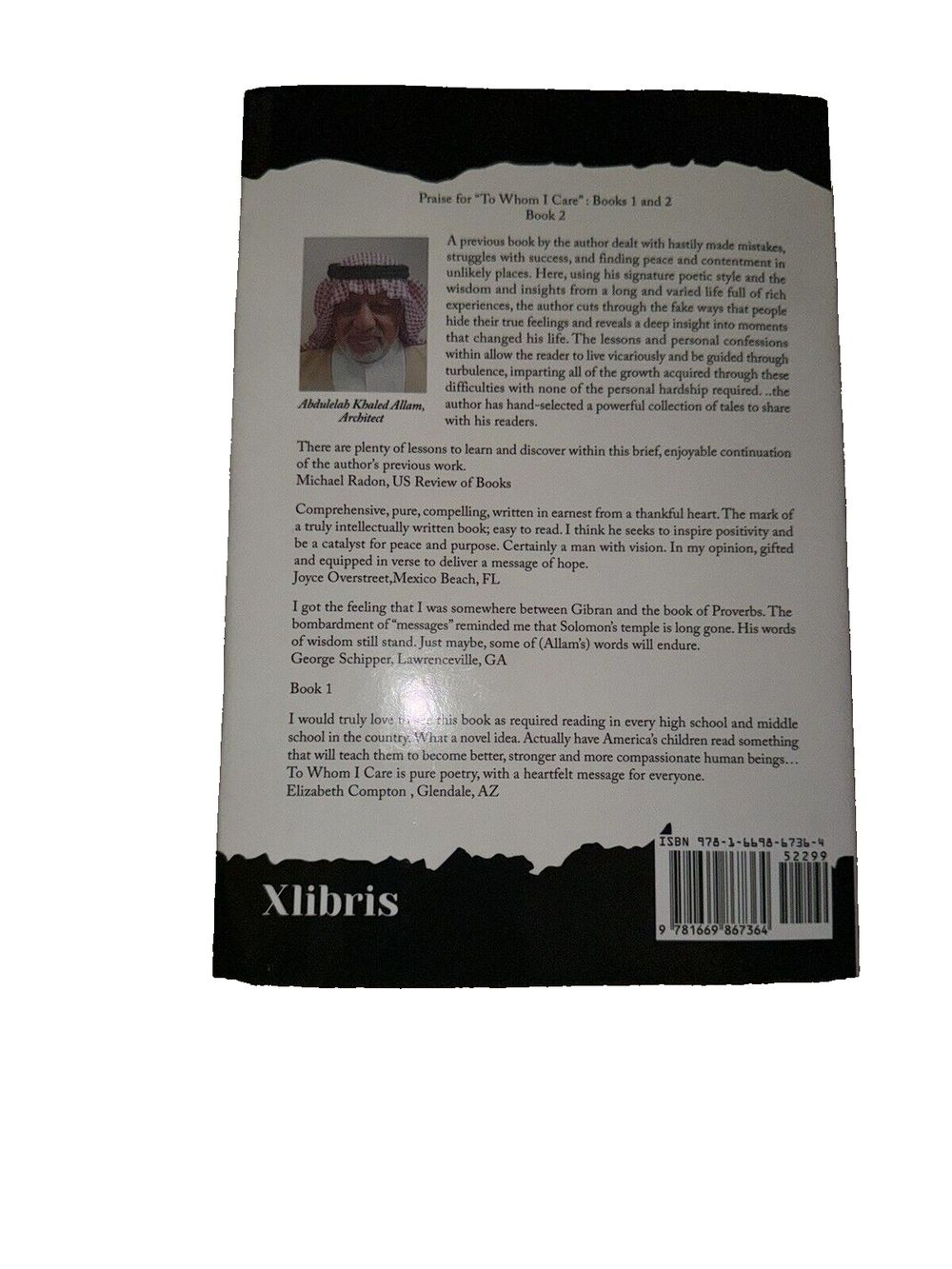 To Whom I Care: Book 3: Judge Ourselves Through Our Behavior, DaveyDooDeals – the book cover for the book, the book is black and white
