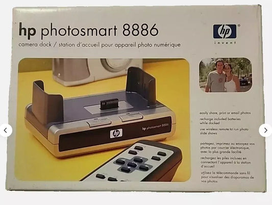 HP Photo Smart 8886 Smart Dock for Easy Photo Printing & Connectivity – a box with a game controller and a game controller