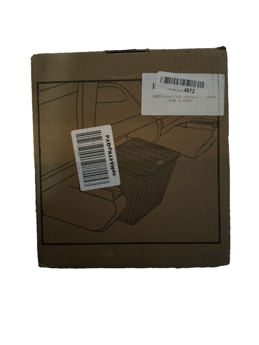 Trash Can fit Tesla Model Y,Rear Center Console Organizer Backseat Storage Box, Unbranded – a box with a label on it