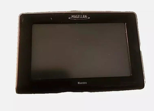 Magellan Maestro 4350 GPS Navigation System for Parts or Repair – Fix or Restore – a black tablet with a screen on it