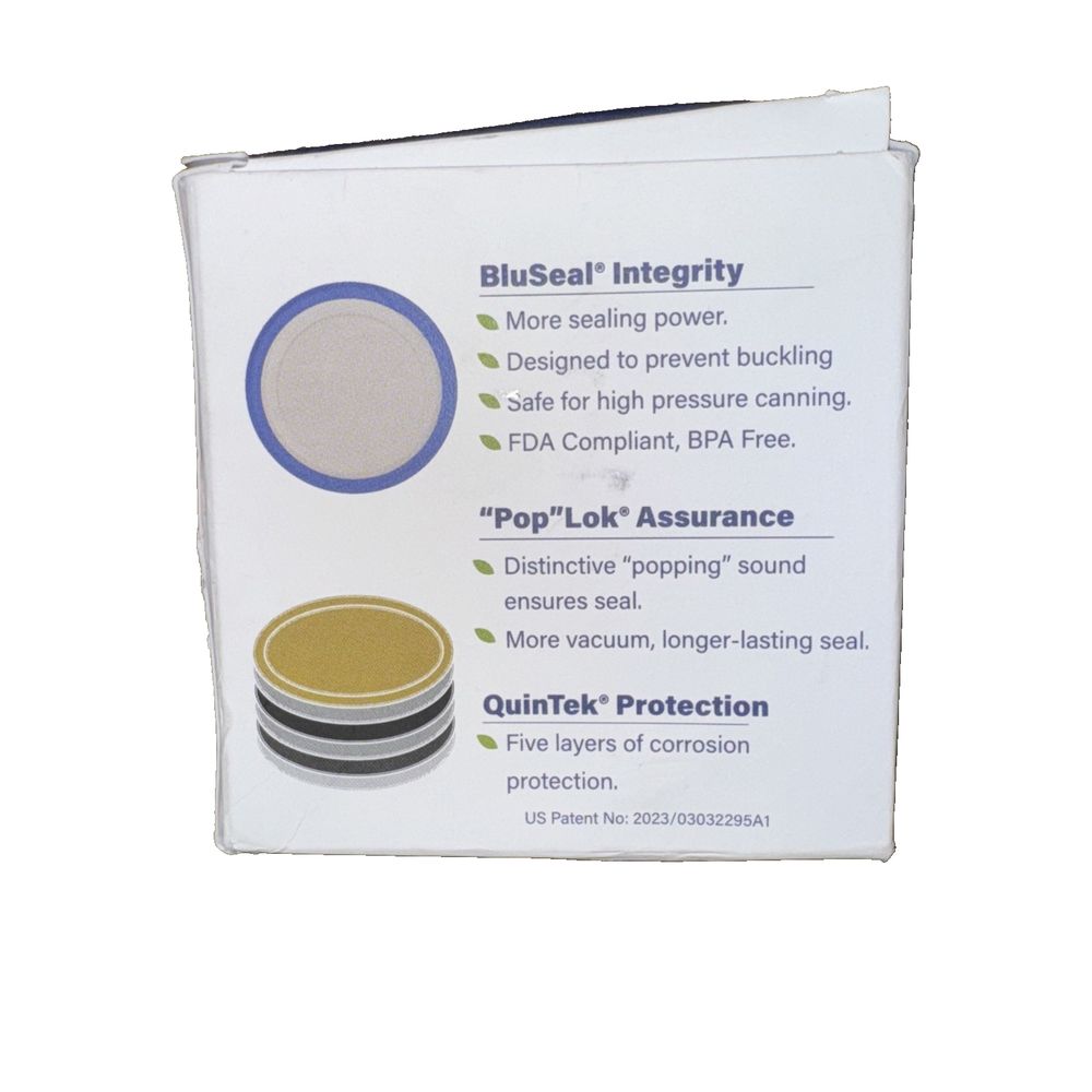 Superb Wide Mouth Mason Jar Canning Lids – Made in the USA (1 Box of 12 lids) – a box of the product for the product