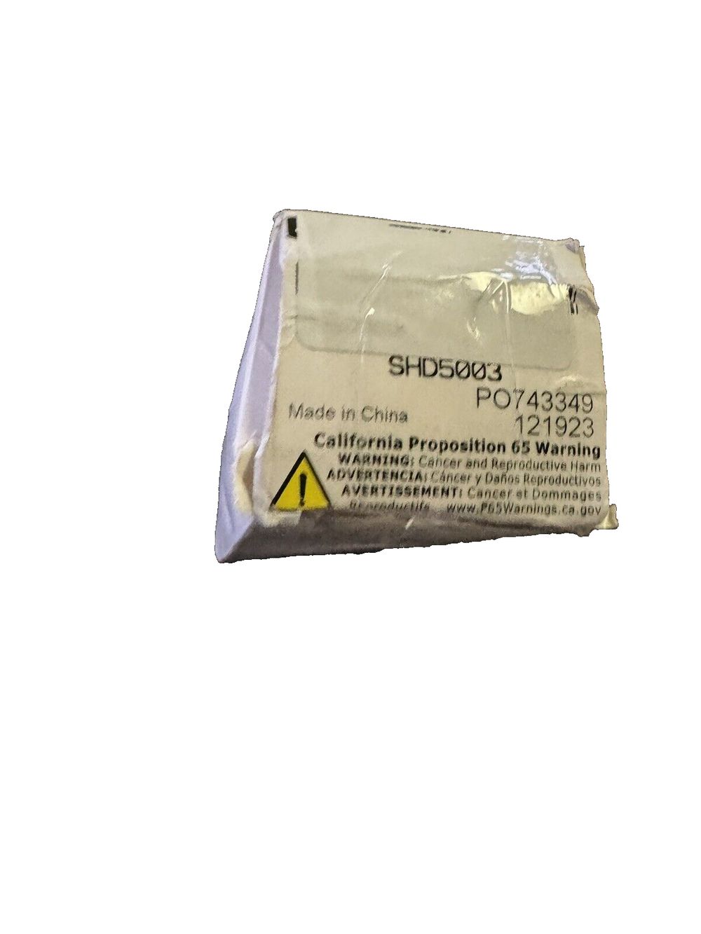 DB Electrical SHD5003 Bendix Starter Drive Compatible With-Replacement For Harl – a small white plastic bag with a yellow label