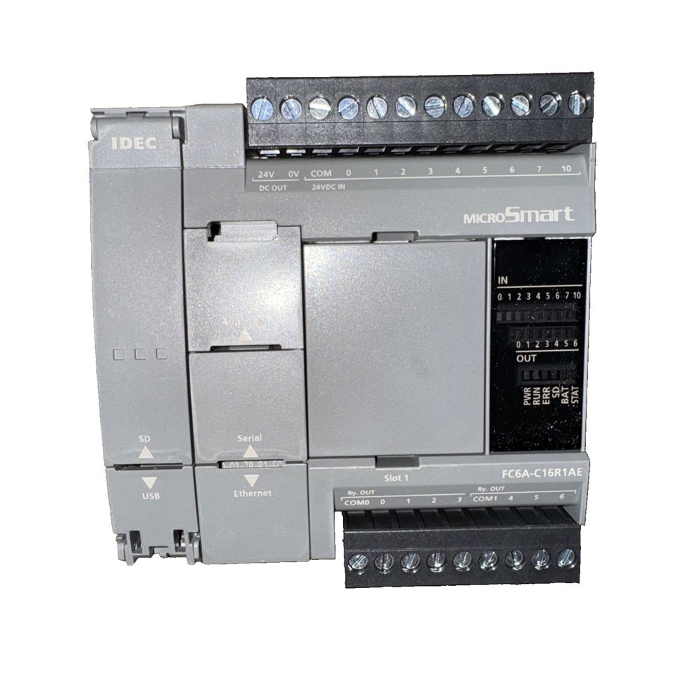FC6A-C16R1AE | 16IO CPU 100-240VAC Relay | FCA, IDEC – a circuit breaker with a circuit and a circuit