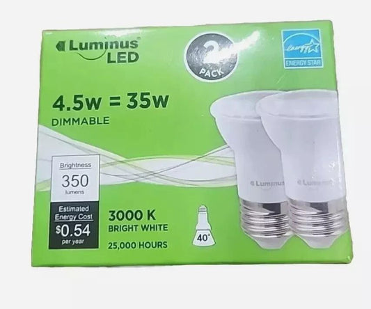 Luminus LED PAR16 Bulb 35W Equiv, Dimmable, 3000K Bright White, 2-Pack – luus dim dim dim dim dim dim dim dim dim dim dim dim dim dim dim d…