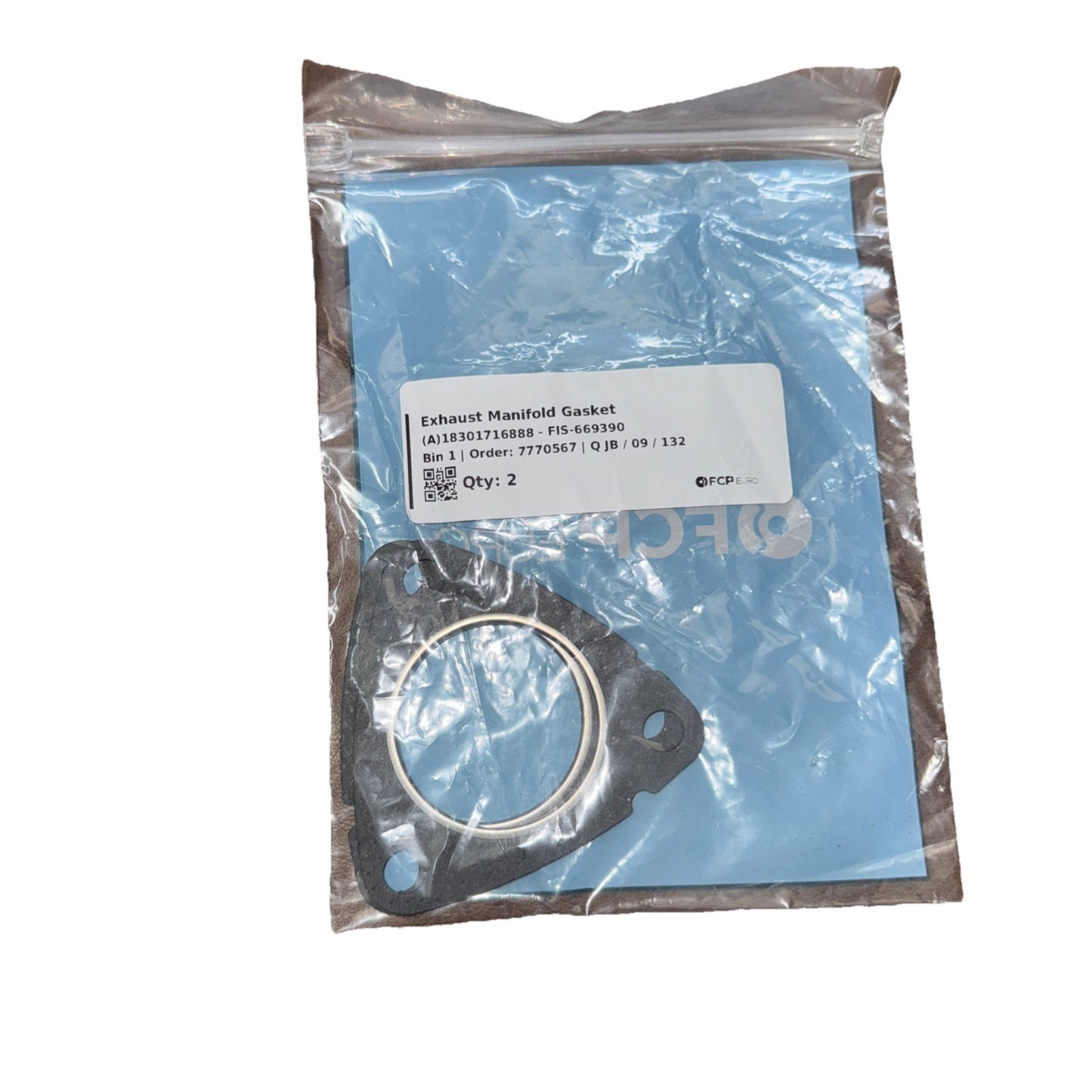 Gaskets, 2Pcs Iron Exhaust Manifold To Down Pipe Gaskets 1830171688