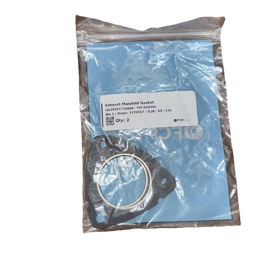 Gaskets, 2Pcs Iron Exhaust Manifold To Down Pipe Gaskets 1830171688