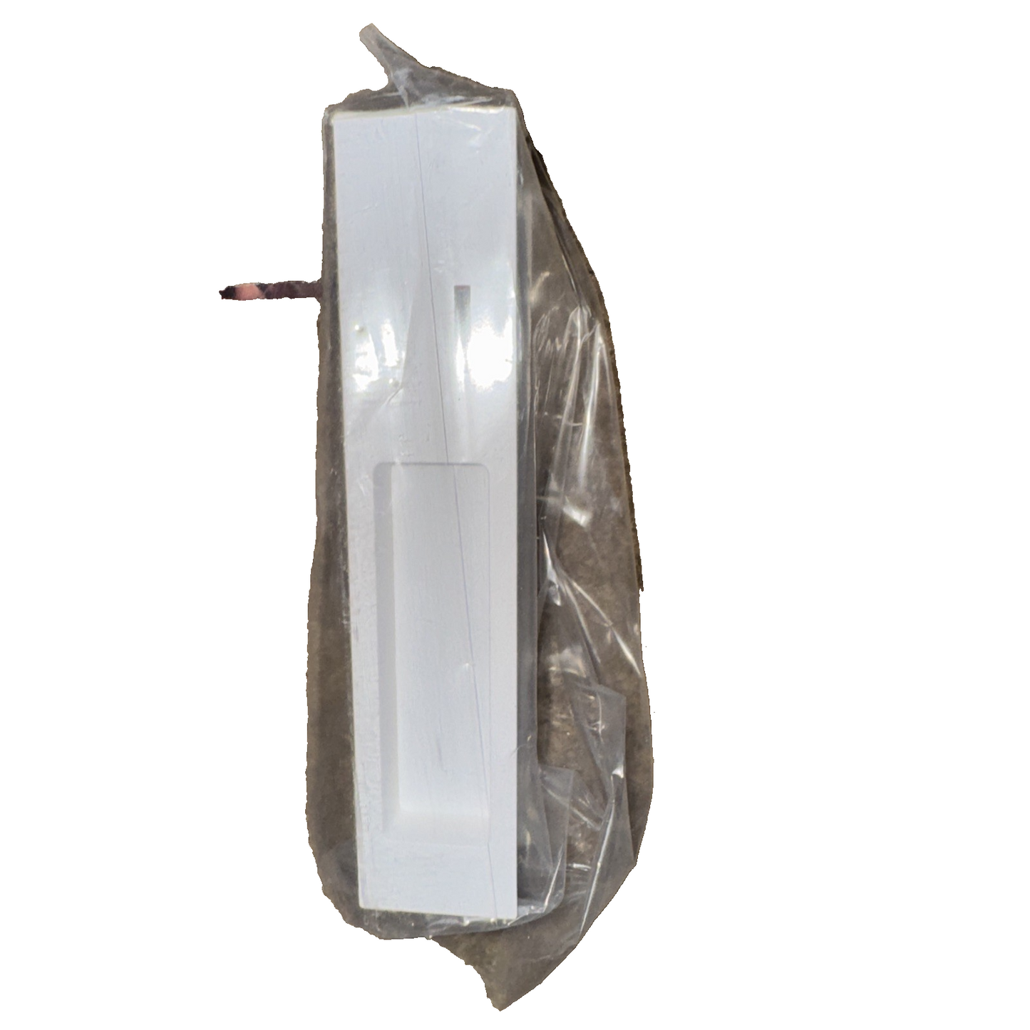 Miles Cavity Slider Door Lock Satin White CSL-MIL-PRIV-WH