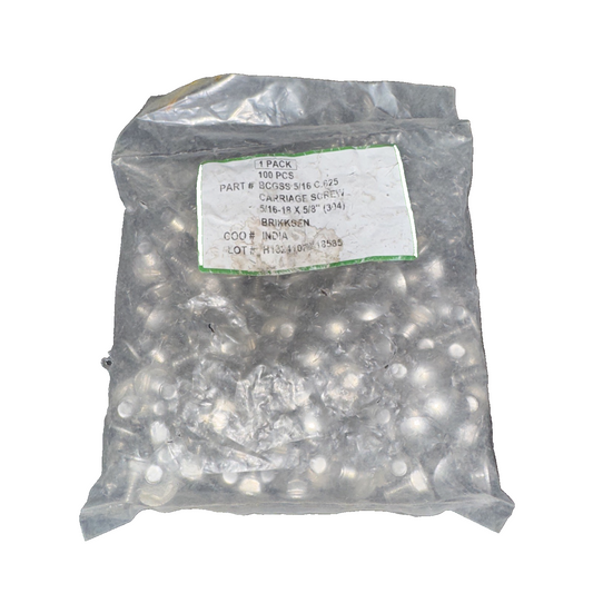 BCGSS 5/16 C.625 100 PCS Pack