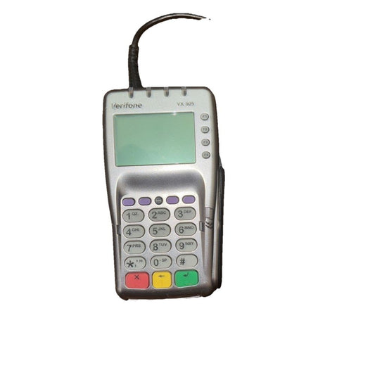 Verifone VX805 EMV/CTLS PIN Pad – a cell phone with a keypad on it