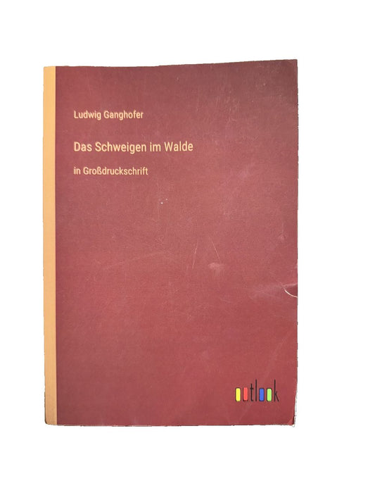 Das Schweigen im Walde: in Grodruckschrift, DaveyDooDeals – the cover of the book, ' das schenn '