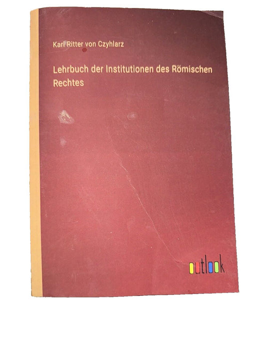 Lehrbuch der Institutionen des Rmischen Rechtes, DaveyDooDeals – the cover of the book, ' lehre institution des rien '