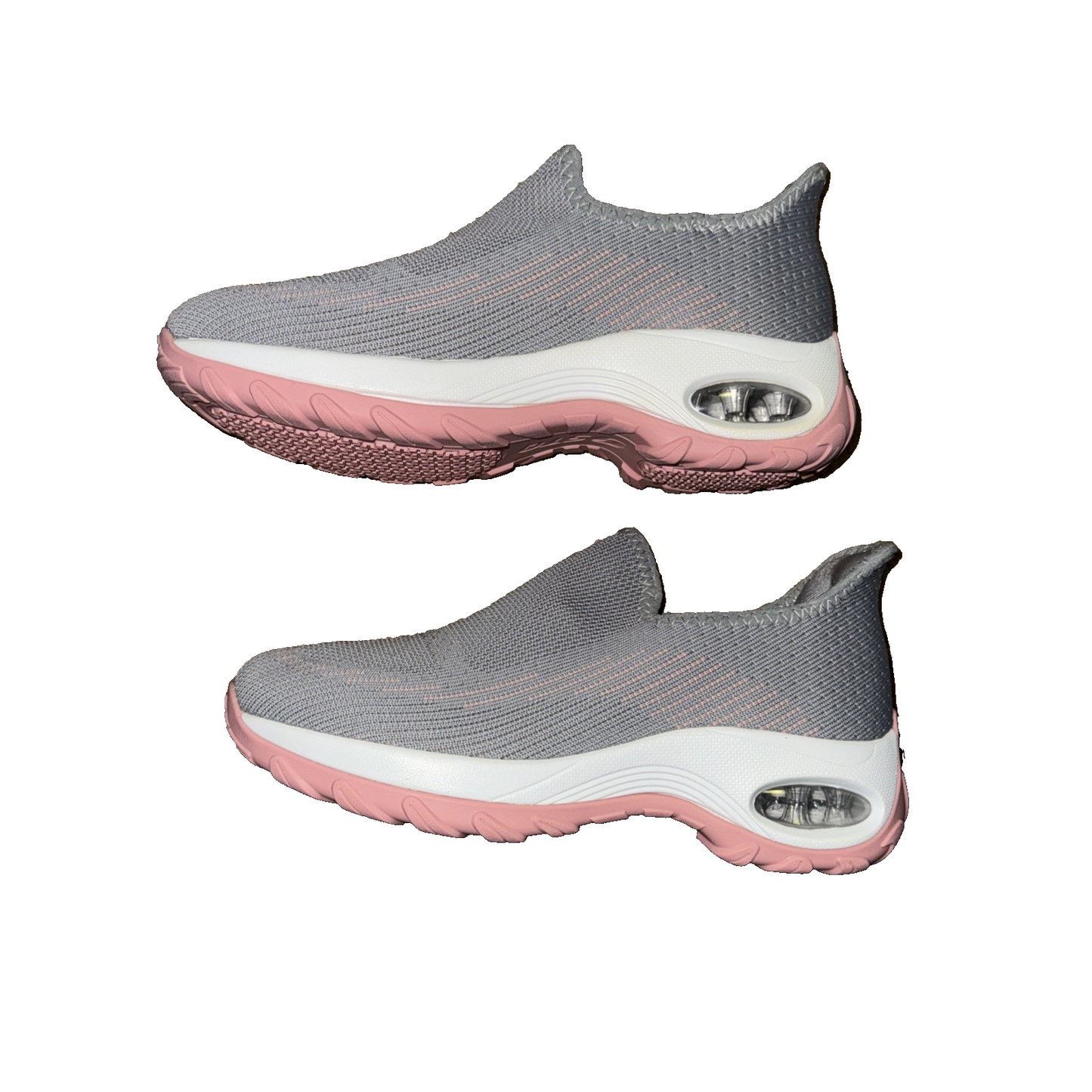 STQ Walking Shoes Womens Comfortable Slip on Sneakers Pink Size 7