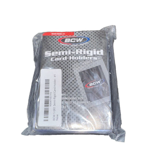 (50) BCW SEMI RIGID CARD HOLDER # 1 - PSA BGS SGC – smkd - sx - sx - sx - sx - sx -