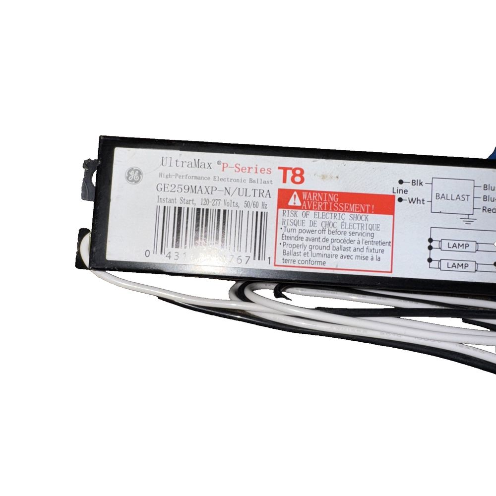 GE259MAXPN/ULTRA-UNIV - 8' T8 Instant Start Linear Ballast – a battery for the battery box