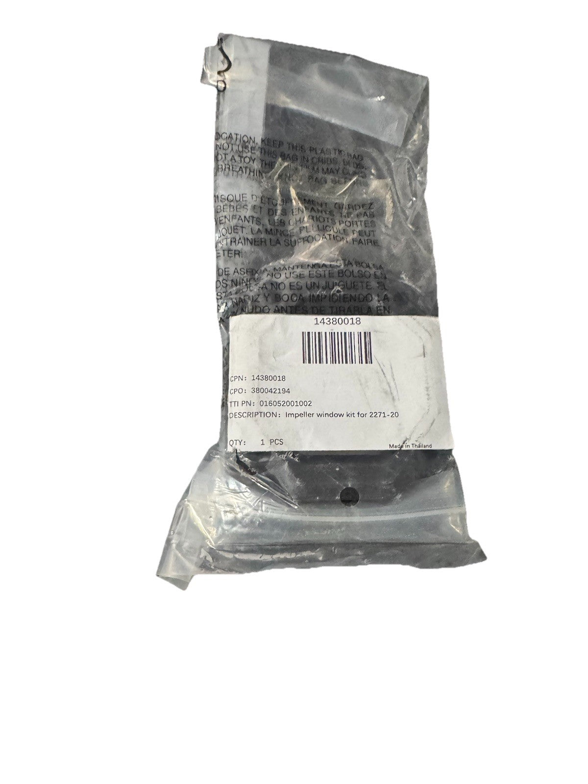 14-38-0018 Impeller Window Kit, 2771-20 Transfer Pump