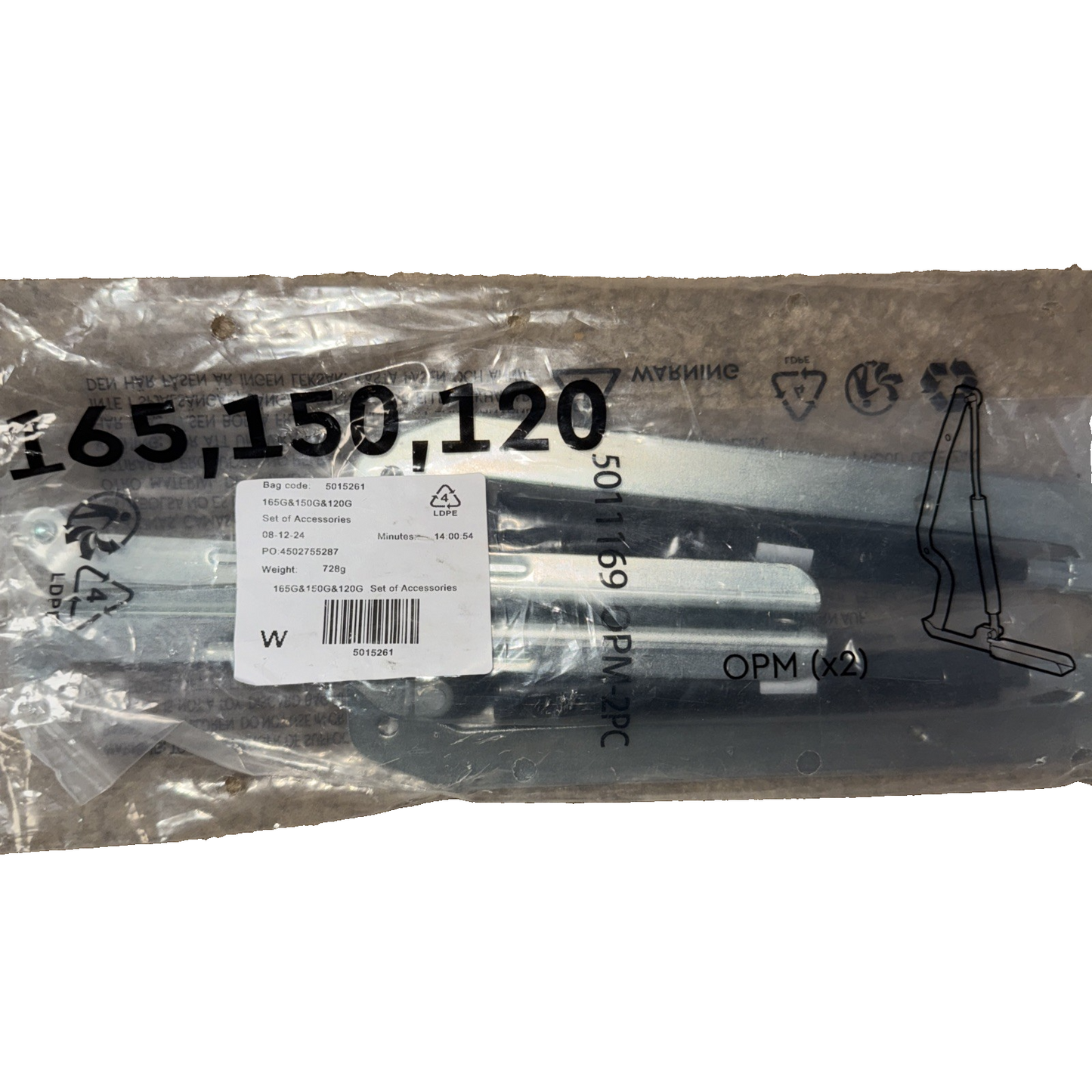 Accessories Kit Replacement Parts 165G/150G/120G 5015261 Replacement Parts
