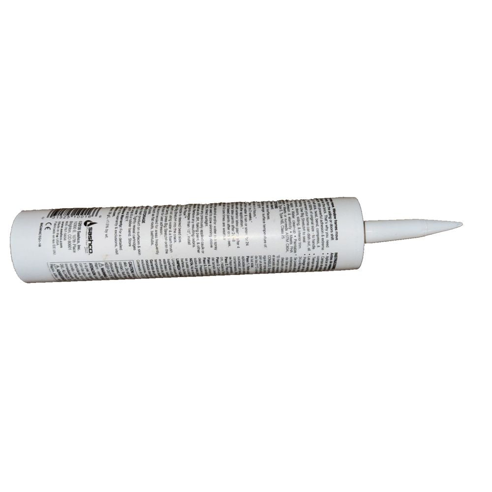 SASHCO Big Stretch All Purpose Acrylic Caulking - White, 310 ml – a white tube with a white cap and a white cap