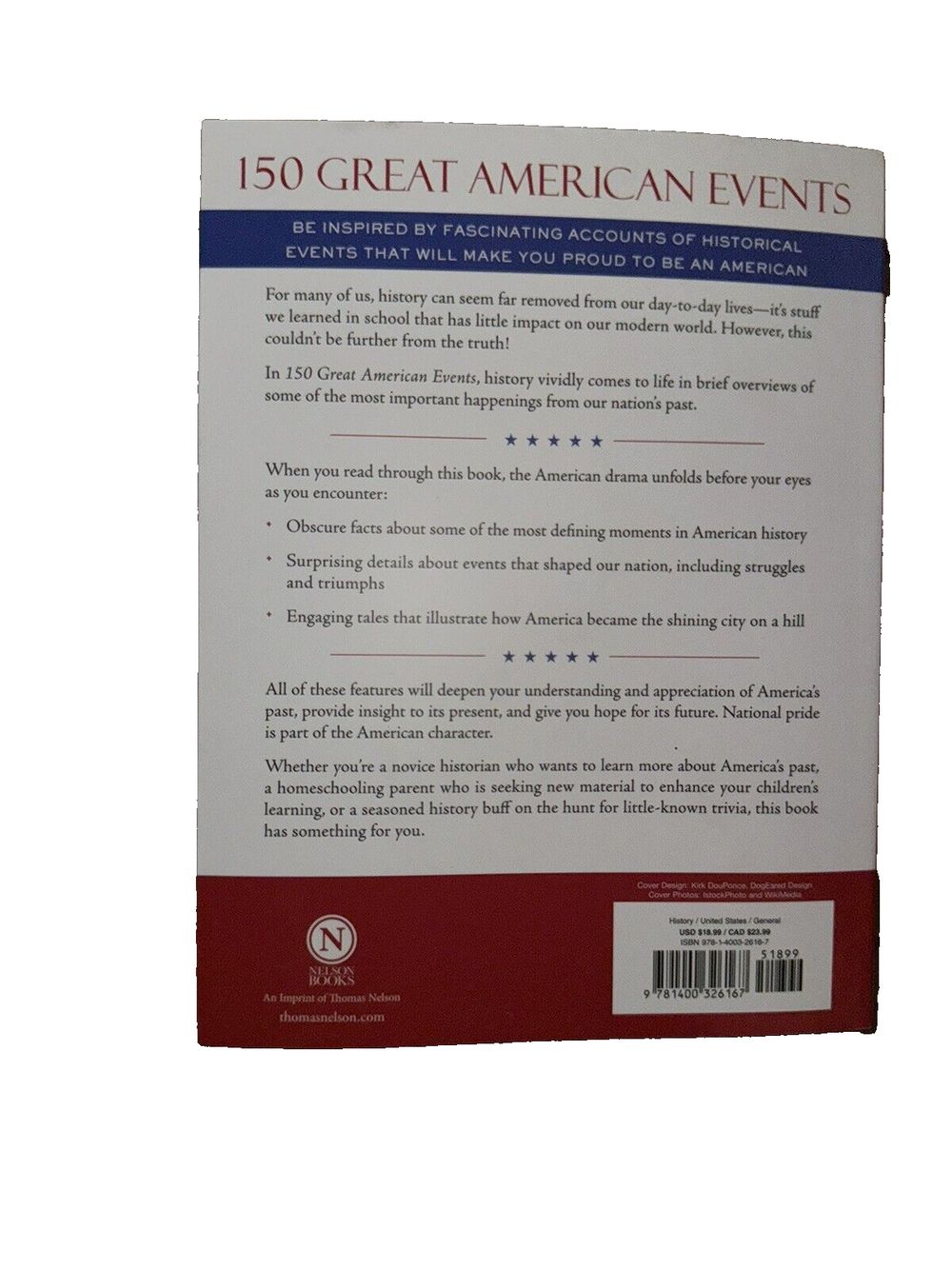 150 Great American Events, DaveyDooDeals – the book cover for the book, the great american event