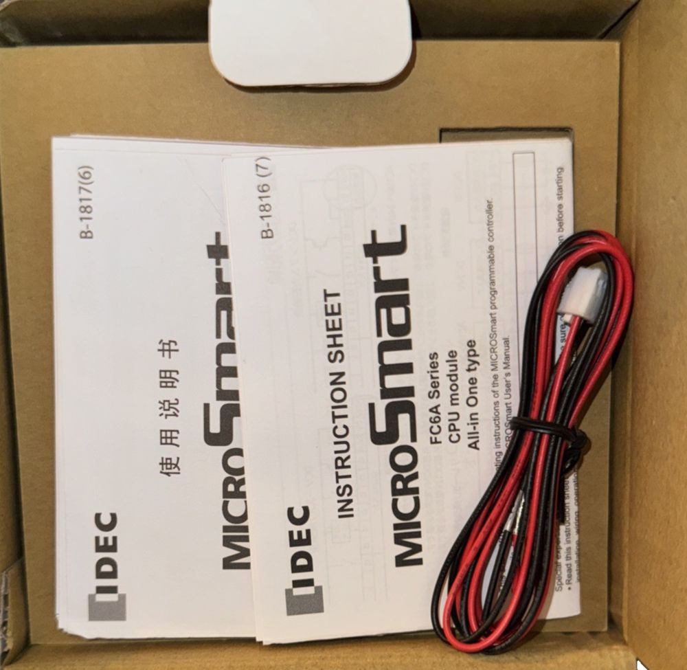 FC6A-C16R1AE | 16IO CPU 100-240VAC Relay | FCA, IDEC – the box is open and ready to be used