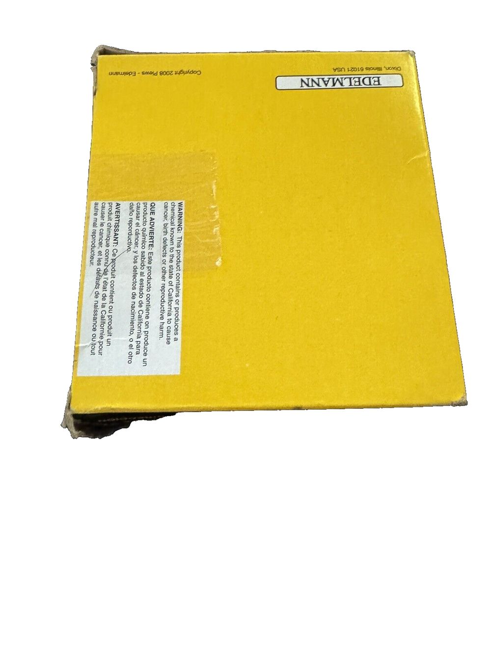 Edelmann 8907 Power Steering Rack and Pinion Seal Kit – a yellow box with a label on it