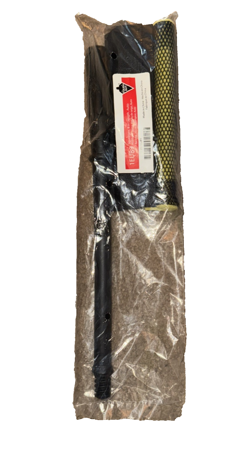 WINDOW SQUEEGEE, SINGLE-BLADE, RUBBER, STRAIGHT, 8 IN BLADE W