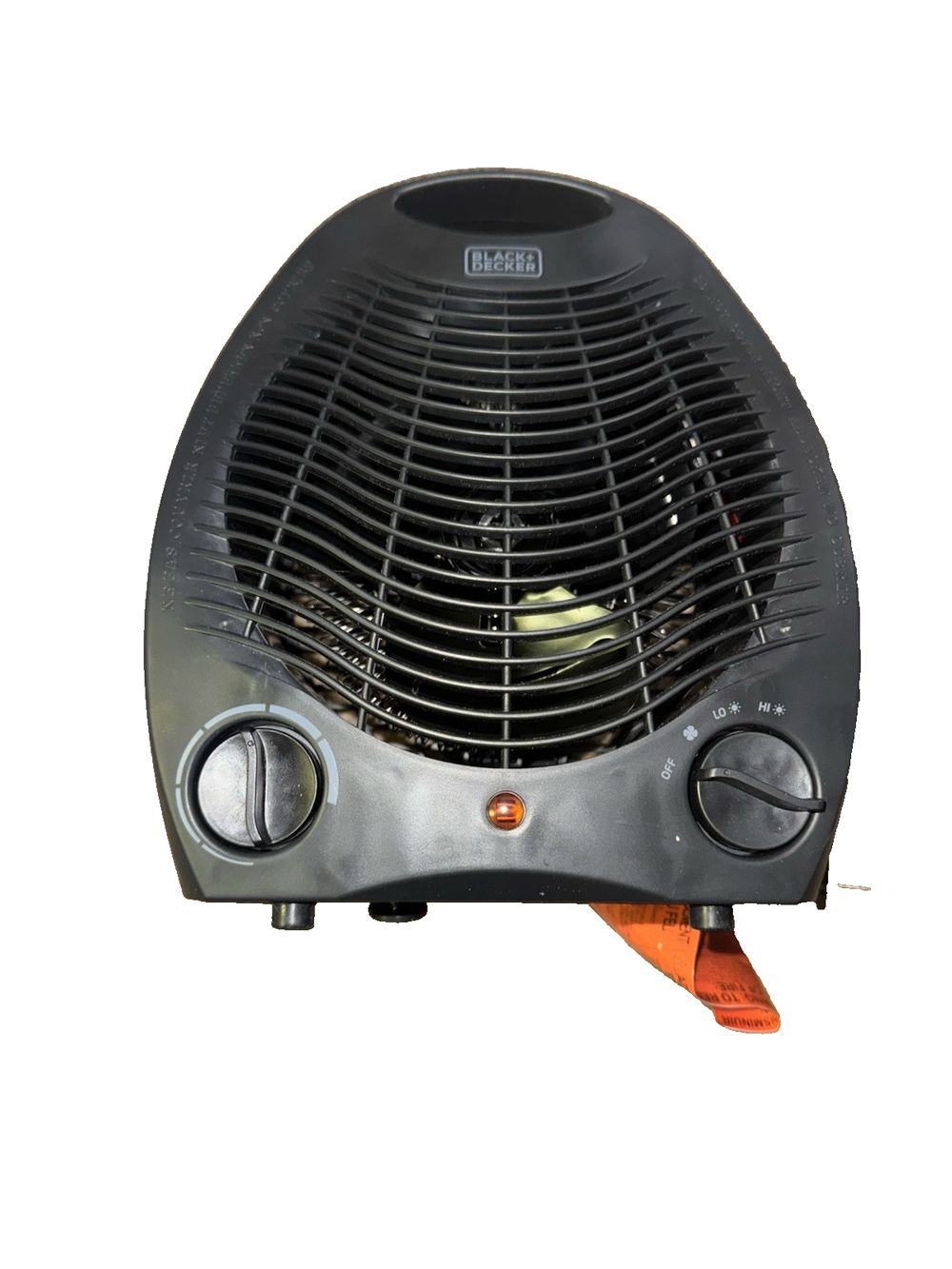 Black+Decker Bhd101b 1500-Watt Personal Desktop Heater 8.4 Inches X 5.2 Inches X – a black heater with a white background