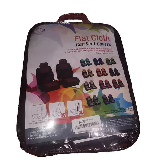 FH Group FB050102 Burgundy Flat Cloth Seat Covers (Front Set) - Universal Fit – the flat cloth is a great way to keep your feet dry