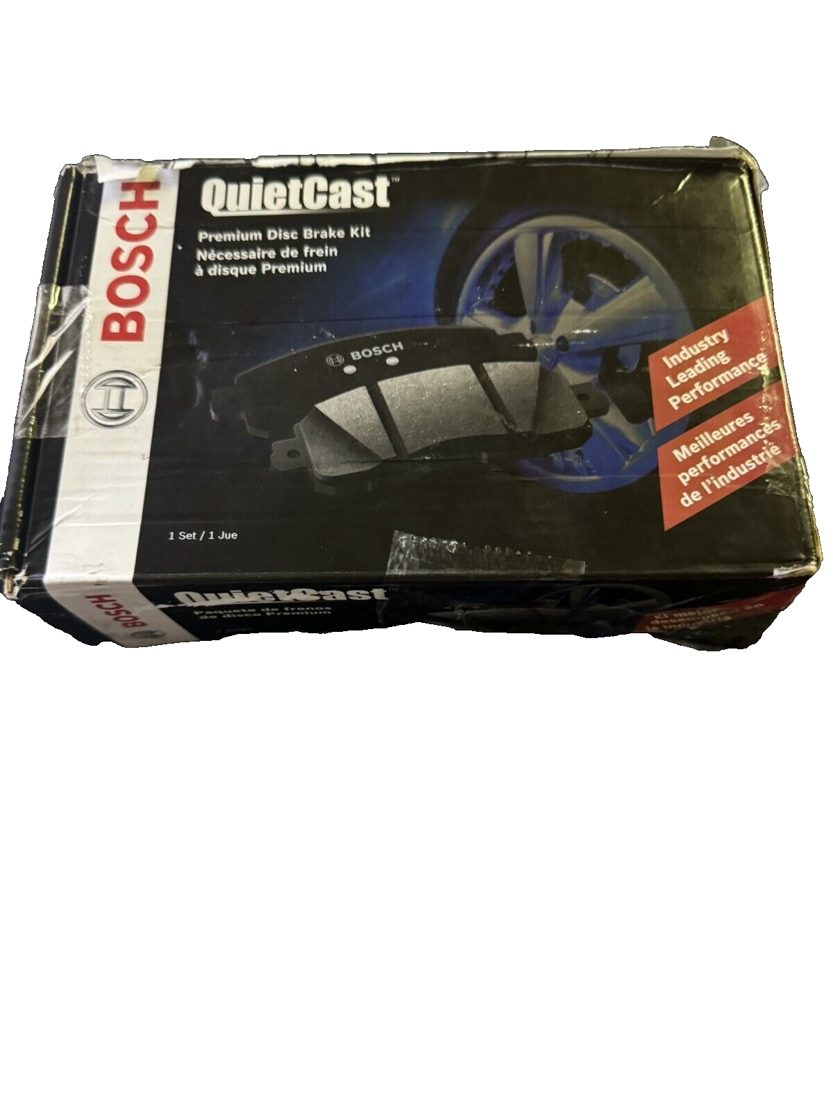 BOSCH BC1089 QuietCast Premium Ceramic Disc Brake Pad Set - Compatible With Sele