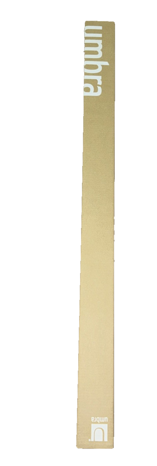 1016151-911-Rem 1 In. Lolly Adjustable Curtain Rod, Brushed & Brass - 36-72 In.