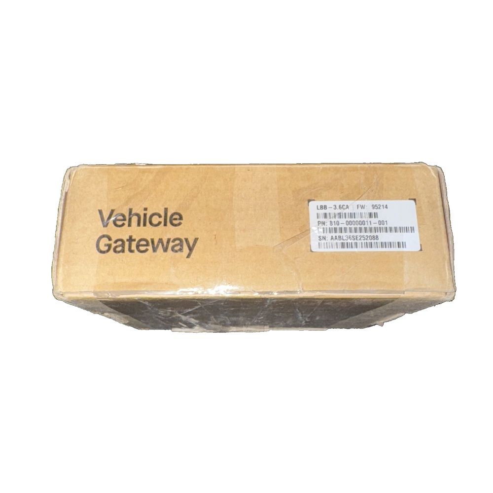 MOTIVE LBB-3.6CA Gateway Vehicle PN: 810-00000011-001 – a box of yellow tape with the label on it