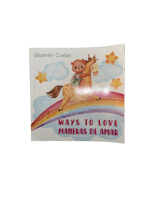 Ways to Love: Maneras de Amar, DaveyDooDeals – a sticker with a unicorn riding on a rainbow